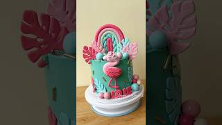 Flamingo 🦩 #clauressweets #gensanbased #cake #cakedesign #cakedecorating #cakevideo #flamingocake