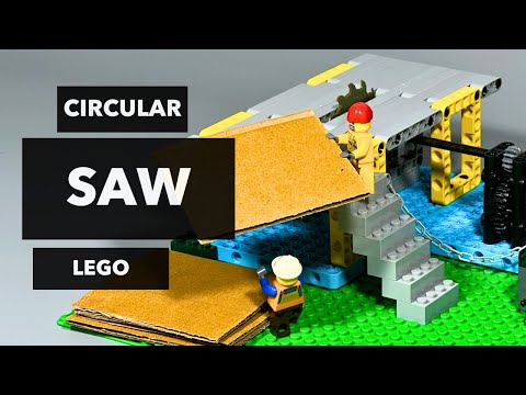 LEGO Circular Saw: Cardboard Cutting