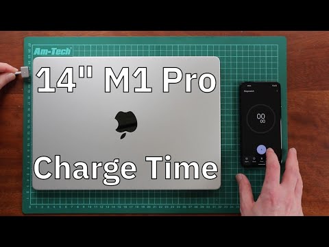 How fast does the 14" M1 Pro MacBook Pro Battery charge?