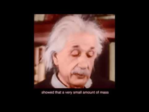 (COLOUR!)Albert Einstein Explaining " E=MC^2 "