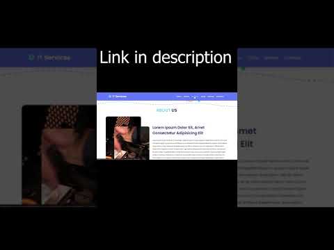 Responsive IT Services Website Design Using HTML - CSS - JAVASCRIPT | #shorts