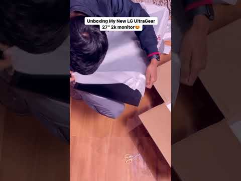 New Addition to the Setup🔥🤩LG ultragear 2K 27” gaming monitor #desksetup #monitor #gamingmonitors