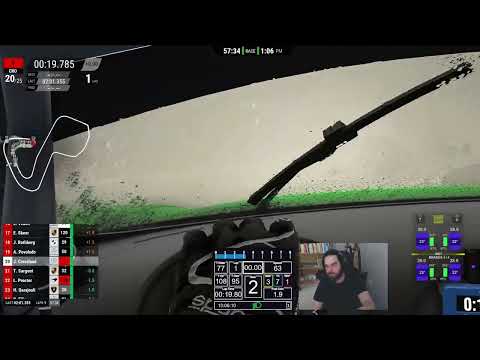Testing my ACC Tyre Widget on Practice Server Brands in Downpour