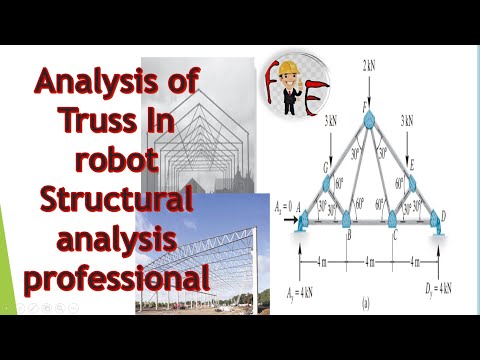 How to draw Truss | How to do  analysis of Truss | Analysis Of Truss with Robot Structure Anlysis