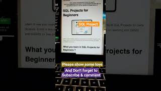 SQL Project | Learn SQL | SQL | free SQL Course | FreeCourse #sql #freecertificationcourses #viral