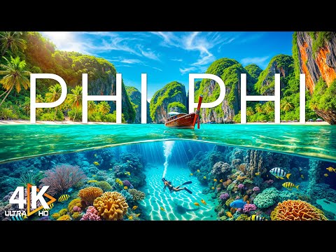 PHI PHI ISLAND 4K UHD - Scenic Relaxation Film with Calm Music - 4K Video Ultra HD