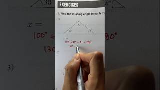 Triangle angle sum? #geometry #triangle #mathhelp #mathtrick #learnmath #adultlearners #mathtips