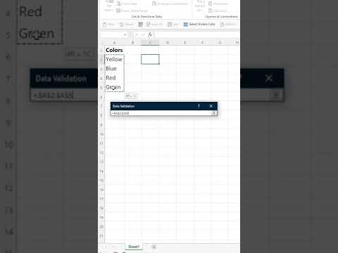 Drop-down list in 16 SECONDS! #shorts #excel #exceltips #data
