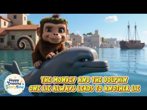 The Monkey and the Dolphin 🐒🐬 | Aesop’s Fable About Lies | Happy Dreams Storytime