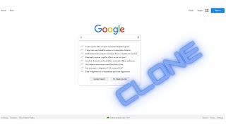 How to Clone a Website (Google Home Page) Using CSS/Flex, BEM and little of JavaScript/Angular... P1