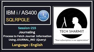 SQL to get information about Journals | ibmi training | as400 tutorial | as400 | ibmi as400 | RPGLE