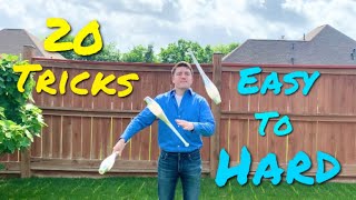 3 CLUB JUGGLING TRICKS