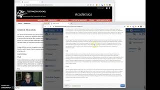 Updating static web page content