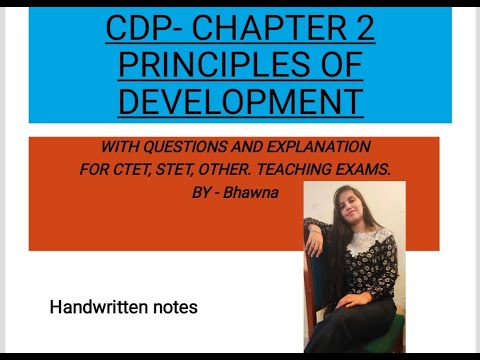CDP Chapter 2- Principles of child development. #ctet #cdp Child development and pedagogy.