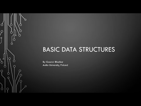 Basic Data Structures 1.1 - Introduction