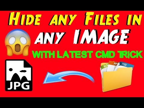 Hide any Files inside an Image using  Command prompt | Hide files in image with CMD |CMD trick 2019