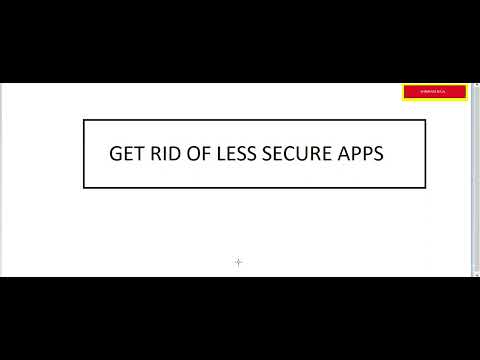 Less secure apps nomore allowed