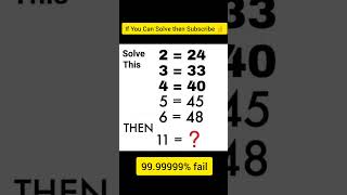 Math magic solve with short trick| Iq test question #maths #mathshortcut #mathtrick