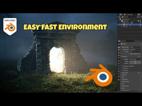 Easy Cinematic Environment Under 7 Minutes In Blender - Blender beginner tutorial