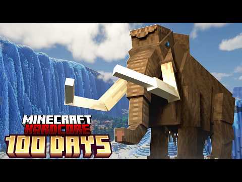 100 Days Living in the ICE AGE in Hardcore Minecraft