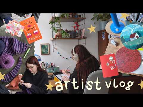 romanticising my creative routine 🎨☕ gentle productivity, painting & daily life