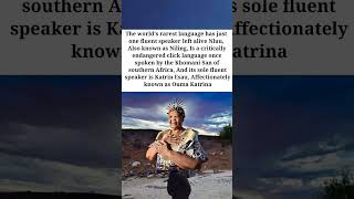 The world's rarest language has just one fluent speaker left alive Nluu #shorts #usa