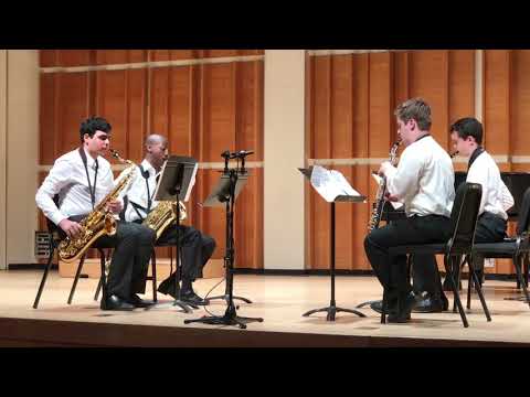 Special Music School HS Saxophone Quartet- Philip Glass mvt 1