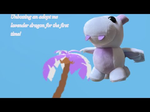 Unboxing an adopt me lavender dragon for the first time