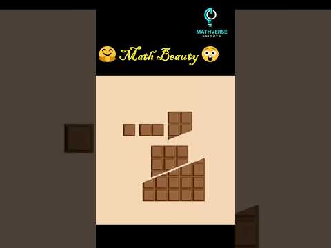 Maths Beauty || Infinit Chocolate puzzle #math #mathsbeauty #puzzle #chocolate #ytshorts