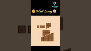 Maths Beauty || Infinit Chocolate puzzle #math #mathsbeauty #puzzle #chocolate #ytshorts