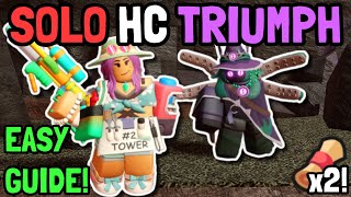 Solo Hardcore Triumph With ENGINEER + ACCELERATOR | Full Easy Guide! | Roblox TDS
