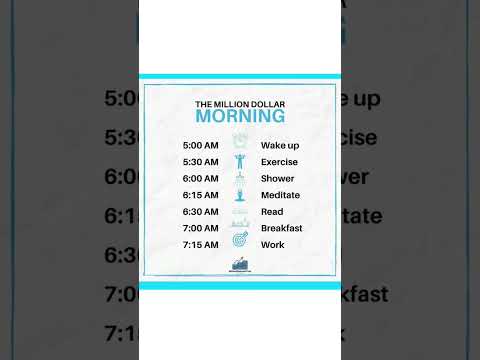 The Million dollar Morning routine? #yt #morning #shorts