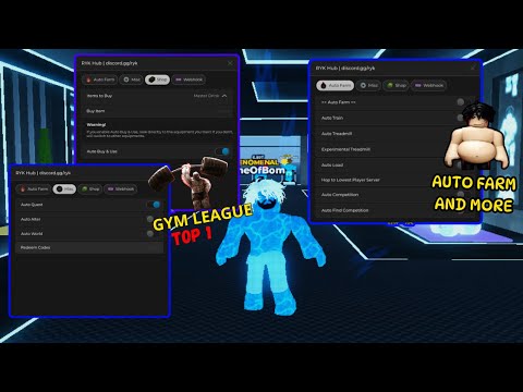 GYM LEAGUE Script pastebin 2024 AUTO FARM & MORE | RYK HUB | AUTO FULLY 100% [WORK ALL EXECUTOR]