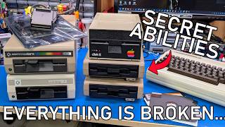 Sorting out and testing my broken Commodore floppy drives (Enhancer 2000, 1541C, 1550)