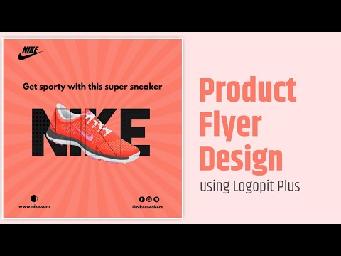 How to design your first product flyer using Logopit Plus - smartphone graphics design