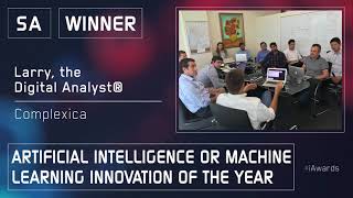 2018 SA iAWARDS WINNER ARTIFICIAL INTELLIGENCE OR MACHINE LEARNING OF THE YEAR