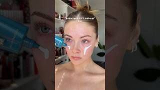 a full face of sunscreen MAKEUP ! #makeupinspo #sunscreenmakeup #spfmakeup
