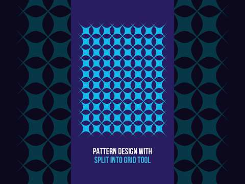 Design Pattern with Split into Grid Tool in Adobe Illustrator