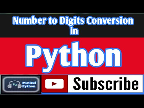 Conversion of Integer to a list of Digits in Python | Python for Beginners | Python language