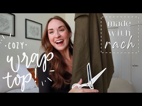 LET'S SEW A COZY WRAP SHIRT IN 2 HOURS! + a few beginner tips for sewing with knit fabrics!