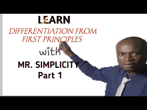 Differentiation from first principles (Pat1) | calculus | #maths #mrsimplicitee