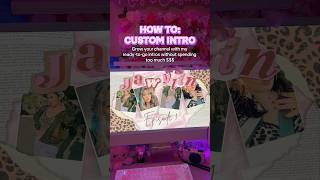 Easiest Custom Video Tutorial 🖥️💖 #contentcreation #contentcreatortips #introvideo #shortsviral