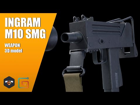 INGRAM M10 SMG - WEAPON - 3D MODEL
