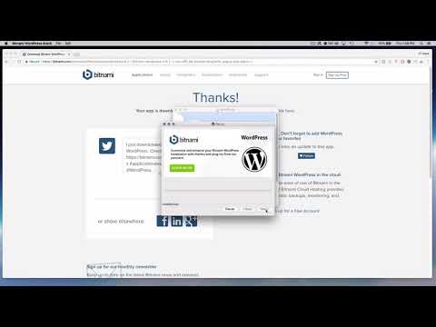 Bitnami Wordpress  Install on Mac OSX