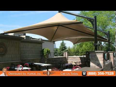 Umbrella Shade Structures | Shade Umbrellas made by Superior Shade, Installed by Korkat, Inc.