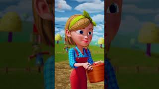 Wheels On The Tractor #shorts #videoforkids #vehicles #farm #rhymes