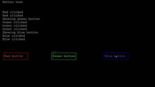 Arduino terminal UI framework library demo 3