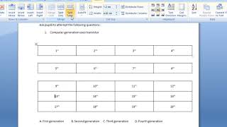 Exp51: How would you merge and split cells in a table in MS Word #msword #mswordforbeginners