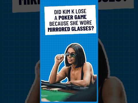 The Day Kim Kardashian Wore Mirrored Glasses At A Poker Game #kimkardashian #poker