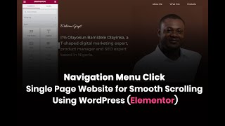 Adding Smooth Scroll To One Page WordPress Website Using Elementor